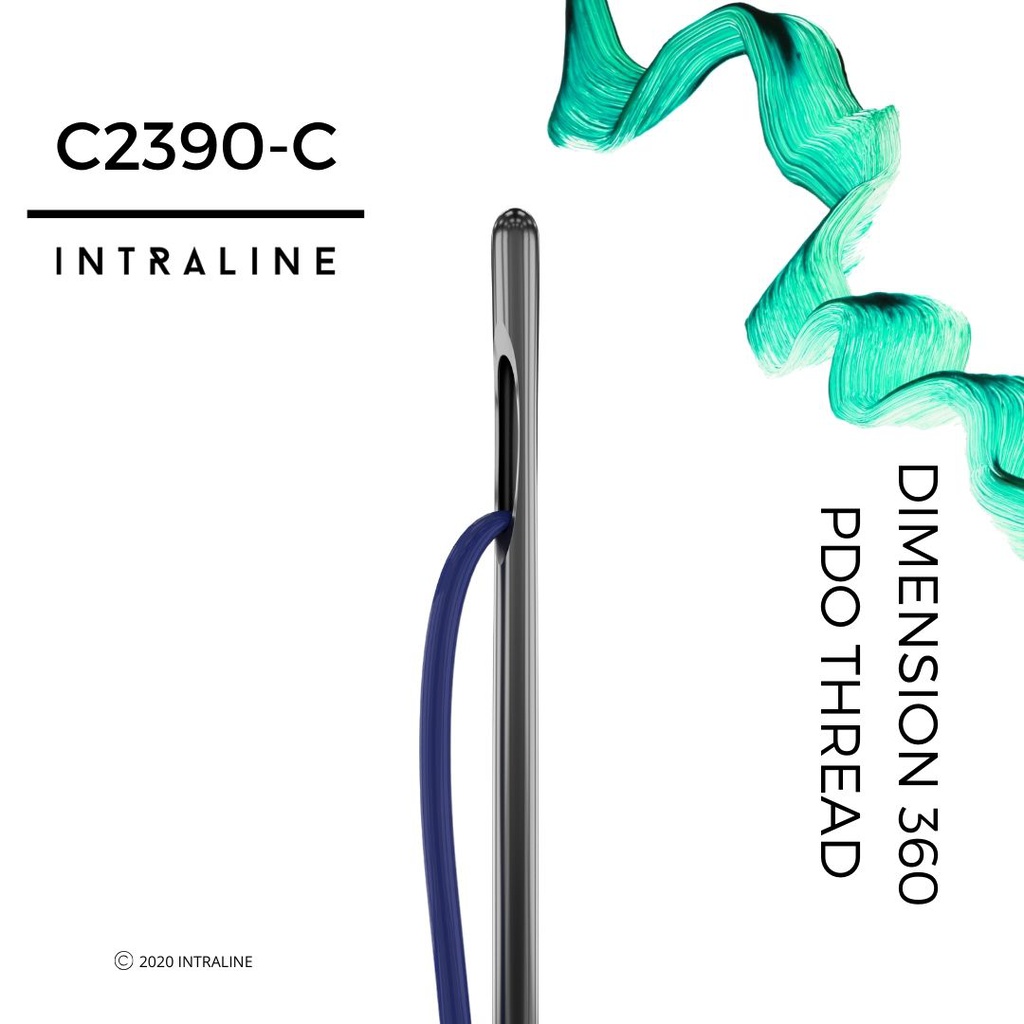 Intraline PDO Thread C2390-C - Dimension 360 W Cannula 23G 90/150mm 3-0 (20 pack)