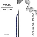 [T2560-20] Intraline PDO Thread T2560 - Double 25G 60/90mm 2x6-0 (20 pack)