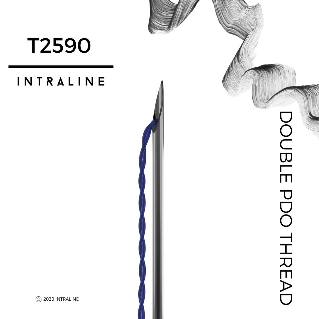[T2590-20] Intraline PDO Thread T2590 - Double 25G 90/150mm 2x6-0 (20 pack)