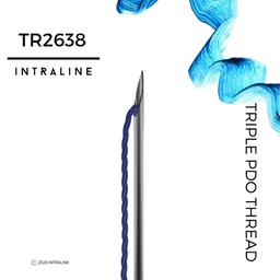 [TR2638-20] Intraline PDO Thread TR2638 - Triple 26G 38/50mm 3X7-0 (20 pack)
