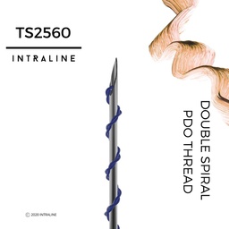 [TS2560-20] Intraline PDO Thread TS2560 - Double Spiral 25G 60/90mm 2X6-0 (20 pack)