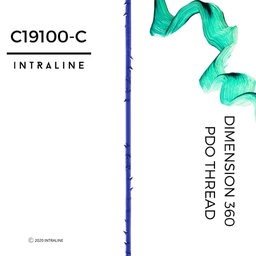 [C19100-C-10] Intraline PDO Thread C19100-C - Dimension 360 W Cannula 19G 100/140mm 0-0 (10 pack)